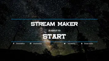 Screen banner created with Stream Maker